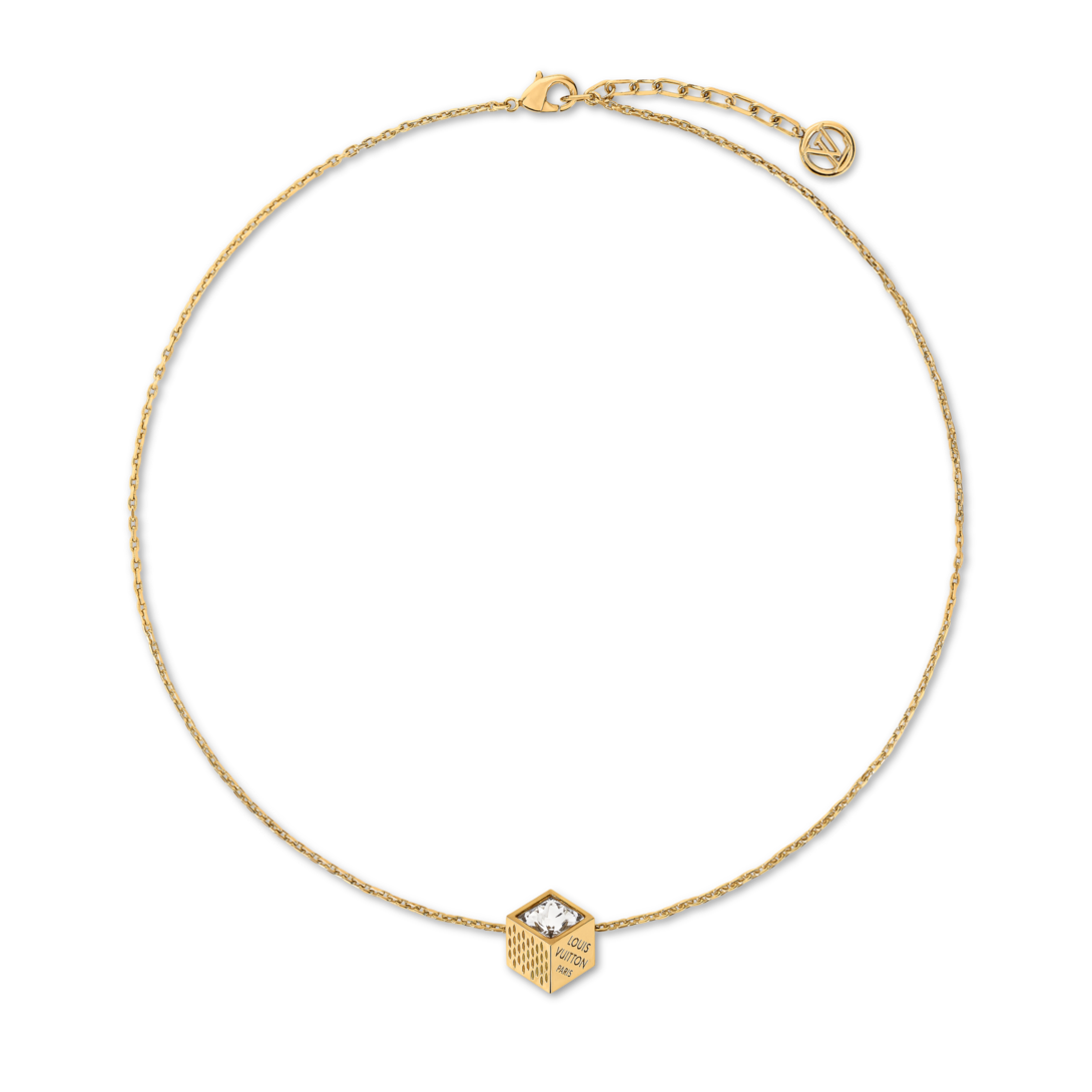 LV Cube Necklace . - Luxury Fashion Jewellery - M04129 Gold